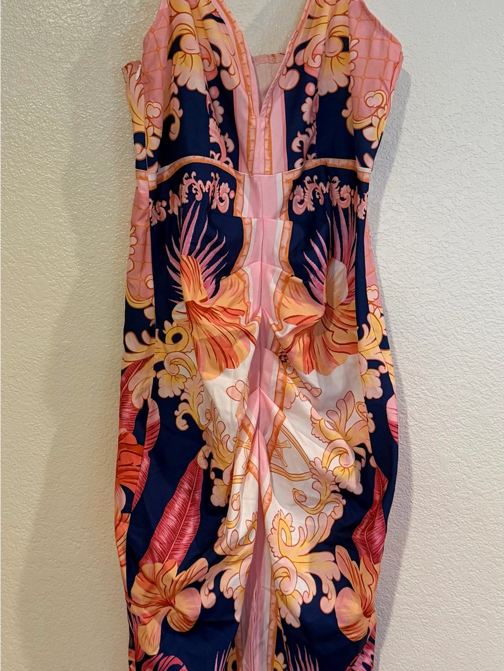 SHEIN Strapless Dress Slit Front Women’s Size Medium Pre-owned READ